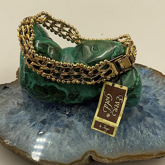 By Hugo Jewelry - Brand New 8”Vintage Elegant Gold Plated Bracelet Ever Gold ByHugo Chain Bracelet